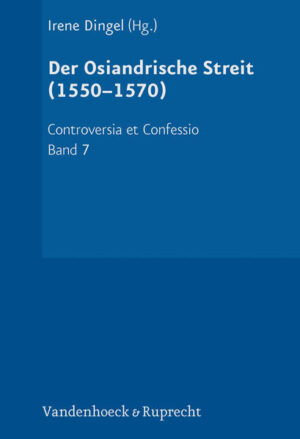 Andreas Osianders Lehre von der Einwohnung Christi im Geist als Form der Rechtfertigung der Sünder stieß auf heftige Ablehnung seitens zahlreicher führender lutherischer Theologen seiner Zeit, die darin eine Abwertung des Kreuzestodes Jesu Christi sahen. Der vorliegende Band der Editionsreihe „Controversia et Confessio“ dokumentiert anhand ausgewählter Quellen den sog. Osiandrischen Streit ab 1551. Da Osianders Texte bereits in kritischer Edition vorliegen, konzentriert sich die vorliegende Ausgabe überwiegend auf Schriften der Gegner, er enthält u.a. Texte von Philipp Melanchthon, Matthias Flacius, Joachim Mörlin