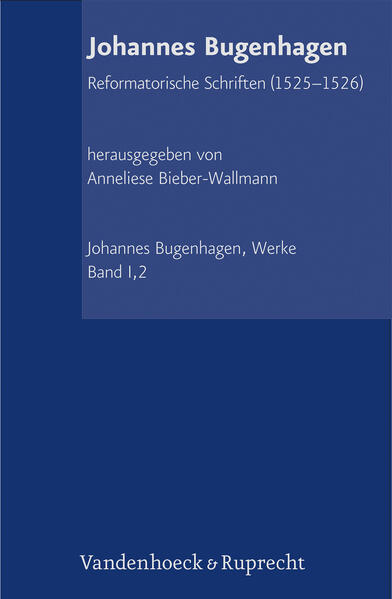 Als Stadtpfarrer von Wittenberg, Universitätslehrer und theologischer Schriftsteller befasste sich Johannes Bugenhagen 1525 und 1526 besonders mit den Problemen um Abendmahl und Zölibat. Flugschriften wie sein Offener Brief gegen Zwingli „Contra novum errorem“ finden sich im vorliegenden Band ebenso wie die umfangreiche Abhandlung „De coniugio episcoporum et diaconorum“ gegen das Verbot der Priesterehe. Übersetzungen der lateinischsprachigen Texte ins Frühneuhochdeutsche erschienen zeitgleich im Druck und werden hier parallel zur lateinischen Fassung ediert. Bugenhagens Fähigkeit, reformatorische Theologie als Schriftausleger in gemeinverständlicher Form zusammenzufassen, bewährte sich vor allem im breit ausgeführten Sendbrief an die Hamburger. Der Titel des parallel in niederdeutscher und frühhochdeutscher Sprache edierten Traktats kündigt an, nach welchen Grundsätzen Bugenhagen ab 1528 die Kirchen Norddeutschlands und Dänemarks neu ordnete: „Van dem Christen louen vnde rechten guden wercken“.