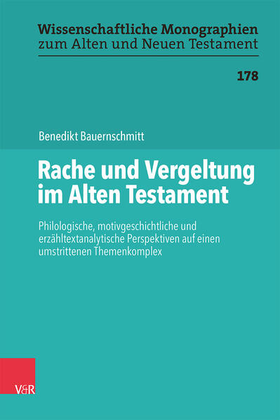 Rache ist faszinierend und verstörend zugleich-obwohl von einer Sphäre archaischer Anmutung belastet, fesseln Racheerzählungen Menschen seit Jahrtausenden. Die darin erkennbare Ambivalenz zeigt sich auch im Alten Testament, wo Racheakte einerseits zugunsten der göttlichen Prärogative limitiert werden, andererseits aber auch von brutalem Rachehandeln erzählt wird. Benedikt Bauernschmitt unternimmt es, den entsprechenden Begrifflichkeiten mithilfe eines multiperspektivischen Ansatzes auf die Spur zu kommen. In einem Dreischritt aus philologischem, motivgeschichtlichem und narratologischem Methodenrepertoire klärt der Autor, was überhaupt unter „Rache“ und „Vergeltung“ im Alten Testament verstanden werden kann und in welchen Erscheinungsformen sie auftreten. Die Analyse des breit gestreuten Textbefundes zeigt, dass hier der ethische und theologische Umgang mit einem anthropologischen Basisphänomen aus unterschiedlichen Perspektiven ventiliert wird.