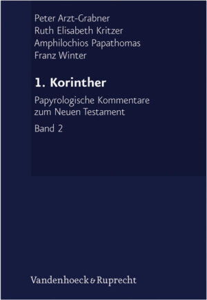 In diesem „Papyrologischen Kommentar zum 1. Korintherbrief“ werden erstmals auf dem Hintergrund der Alltagstexte der griechisch-römischen Antike (dokumentarische Papyri und Ostraka) die Sprache, die Textsorten, die Themen, die zeitgeschichtliche und soziale Situation dieses neutestamentlichen Textes untersucht. Durch den Vergleich mit Zeugnissen des privaten, geschäftlichen, amtlichen und religiösen Lebens wurden sowohl einzelne Begriffe, Formeln und Wendungen des 1. Korintherbriefes als auch soziale Hintergründe und spezielle Themen wie Ehe und Ehescheidung, Götzenopfermähler oder Parteiungen innerhalb der christlichen Gemeinde näher beleuchtet und teilweise neu verständlich gemacht. Das papyrologische Material gewährt uns einen tieferen Einblick in die Bedeutung einzelner Begriffe und Wendungen sowie in die von Paulus angesprochenen Umstände und Probleme (z. B. nahmen Christinnen und Christen nach wie vor an heidnischen Opfermählern teil, weil sie aufgrund ihrer sozialen Beziehungen dazu eingeladen wurden