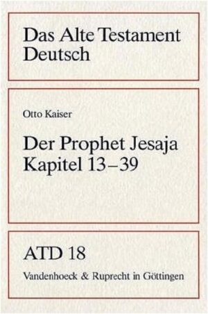 In diesem Teil des Kommentares zum Propheten Jesaja untersucht Otto Kaiser die Kapitel 13-39.