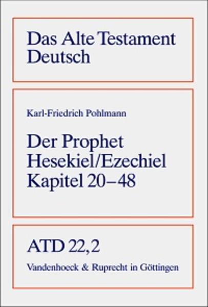 Das dem Propheten Ezechiel (Luther: Hesekiel) zugeschriebene Buch hat seine Endgestalt erst nach mehrfach aufeinander folgenden »Auflagen« erhalten, und das im weiten zeitlichen Abstand von den historischen Ereignissen (597-587 v. Chr.), die sich auf den ersten Blick darin widerzuspiegeln scheinen. Es enthält somit weniger das Wort des historischen Propheten, als vielmehr das Zeugnis einer Jahrhunderte währenden Glaubensgeschichte. Als Beleg einer theologischen Denkarbeit richtet sich das Buch immer wieder neu gegen den Verdacht, dass das Volk wie der Einzelne den wirren Entwicklungen und Konstellationen lediglich weltlicher Gegebenheiten, also dem Chaos, ausgeliefert sein könnte. Der völlig neu erarbeitete (mit diesem zweiten Teilband abgeschlossene) Kommentar soll den Werdegang des Buches und damit seine vielschichtige und kunstvolle Komposition aufhellen sowie die Texte prägenden theologischen Reflexionsprozesse der exilisch-nachexilischen Zeit nachvollziehbar machen. Die Bearbeitung der Kapitel 40-48 (sog. Verfassungsentwurf) stammt von Thilo Alexander Rudnig.