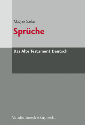 Magne Sæbø has written a critical commentary on the Old Testament Book of Proverbs based on the original text. He has translated the original Hebrew text and interprets it in an easily understandable manner. By putting the Book of Proverbs in its natural setting within Old Oriental Wisdom literature, Magne Sæbø also reveals its context in the Old Testament. Using the final version of the text, the author reveals the traditional and historical path the text took over time. He also points out the various forms employed and the teachings of the wisemen of the day. A further focus lies on the particular theology found in the individual proverbs.