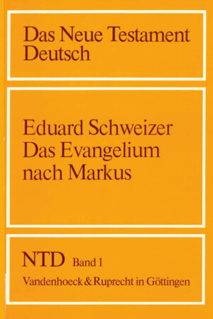 Bereits in 18. durchgesehener Auflage (8. Auflage dieser Bearbeitung) ist Eduard Schweizers »Das Evangelium nach Markus« erschienen. Er kommentiert das Makusevangelium.