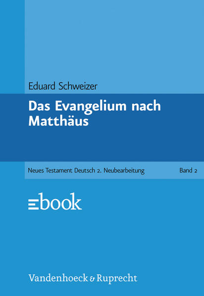 Dies ist der Kommentar von Eduard Schweizer zum Matthäusevangelium. Der Autor untersucht das Evangelium in sechs Kapiteln.