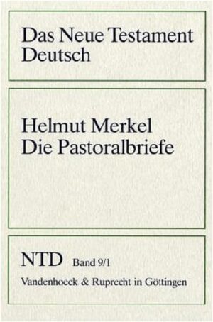 Die zwei Briefe an Timotheus und der Brief an Titus werden unter dem Begriff Pastoralbriefe zusammengefasst. Helmut Merkel kommentiert diese drei Briefe. Dies ist die 13. Auflage (1. Auflage dieser Bearbeitung).