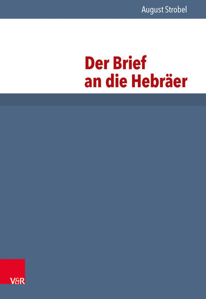 Dies ist die 13. Auflage (4. überarbeitete Auflage dieser Bearbeitung) des Kommentares "Der Brief an die Hebräer" von August Strobel.