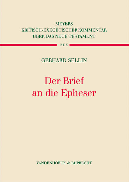 Der Epheserbrief, der im neutestamentlichen Kanon unter die 14 Paulusbriefe gerechnet wird, ist weder ein echter Paulusbrief-er zählt zu den sogenannten deuteropaulinischen Schriften: sein Verfasser ist ein unbekannter Paulusschüler -, noch wurde er ausschließlich an die christliche Gemeinde in Ephesus geschickt. Ursprünglich richtete er sich an alle damaligen Christen im südwestlichen Kleinasien. Der unbekannte kluge und philosophisch gebildete Verfasser lässt das Bild des (wahrscheinlich noch vor 70 n.Chr. in Rom hingerichteten) Apostels Paulus in seiner Zeit (zwischen 80 und 100 n.Chr.) neu aufleben. Der Epheserbrief hat eine besonders enge Beziehung zum Brief an die Kolosser, der auch kein echter Paulusbrief ist, aber eine deutliche Vorstufe zum Epheserbrief darstellt. Gerhard Sellin übersetzt und kommentiert diese deuteropaulinische Schrift und vermittelt ein vertieftes Verständnis nicht nur des Epheserbriefes, sondern auch des Neuen Testaments.