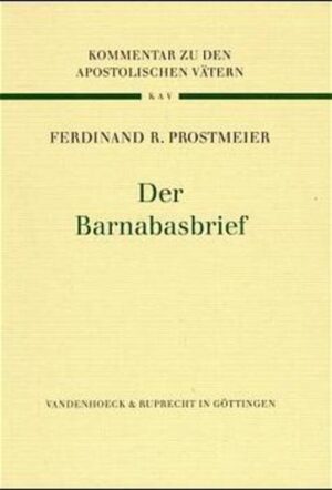 Der Barnabasbrief ist ein anonymer brieflich gerahmter Traktat über »die vollkommene Gnosis«, die erst gottgehorsames Handeln im Glauben an Jesus Christus und Teilhabe an dem im Christusereignis exklusiv der Kirche verheißenen und verbürgten eschatologischen Heil ermöglicht. Er will anhand autoritativer Zeugnisse die christliche Identität seiner Leser in Abgrenzung zu anderen Christen aufzeigen und sichern. In diesem Dienst stehen die Schriftauslegung, die Adaption einer Zwei-Wege-Lehre und die polemischen Tendenzen. Die Hochachtung von Schrift und jüdischer Tradition einerseits und deren Okkupation für die Kirche und die gleichzeitige radikale Verwerfung von allem Jüdischen andererseits machen die Eigentümlichkeit und Fremdartigkeit dieser frühchristlichen Schrift und zugleich den Reiz für ihre Auslegung aus. Ferdinand R. Prostmeiers Auslegung ist der erste wissenschaftliche Kommentar zum Barnabasbrief seit 1920.