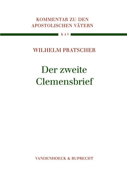 Der 2. Clemensbrief ist eigentlich kein Brief, sondern eine Predigt, genauer eine Mahnrede. Er stammt aus der Zeit um die Mitte des 2. Jahrhunderts und ist somit die älteste erhaltene christliche Predigt. Nur drei Handschriften erwähnen den zweiten Clemensbrief, stets im Zusammenhang mit dem ersten Clemensbrief. Sein Entstehungsort ist vermutlich das östliche Christentum. Bei Euseb von Caesarea wird er zum ersten Mal bezeugt, möglicherweise setzt ihn auch schon Origines voraus. Auch das theologische Umfeld weist nach Osten, eher nach Ägypten als nach Syrien. Der Prediger setzt Gnostiker, im Speziellen wohl Valentinianer, voraus, die er bewusst polemisch bekämpft, indem er gnostische Terminologie und Vorstellungen aufgreift, diese aber in seinem Sinn interpretiert. So wird der zweite Clemensbrief zu einem außerordentlich wichtigen Dokument für die Auseinandersetzung der werdenden Großkirche mit der Gnosis. Außerdem finden sich Spuren der frühkirchlichen Tradition in der Verwendung zahlreicher biblischer und außerbiblischer Zitate, die die Predigt auch kanonsgeschichtlich bedeutsam machen. Der zweite Clemensbrief zielt weniger auf theologische Reflexion als auf die praktische Bewährung der Inhalte im Alltag ab und fordert dazu heraus, die rechte Verbindung von Soteriologie und Ethik stets im Auge zu behalten. Übersetzt und Wilhelm Pratscher ist dieses wertvolle apostolische Dokument nun dem deutschsprachigen Leserkreis zugänglich.