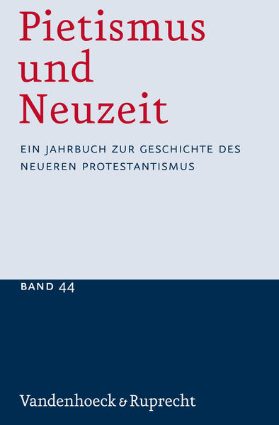 »Pietismus und Neuzeit«, das seit 1974 im Auftrag der Historischen Kommission zur Erforschung des Pietismus herausgegebene Jahrbuch, bietet ein international und (inter)disziplinär breites, kulturwissenschaftliches Spektrum von Forschungsbeiträgen zur Geschichte des neueren Protestantismus, vor allem des Pietismus im Kontext europäischer Frömmigkeitsbewegungen seit der Frühen Neuzeit. Neben theologie-, frömmigkeits- und kirchengeschichtlichen Untersuchungen finden sich hauptsächlich allgemeinhistorische (mit den Schwerpunkten Sozial-, Mentalitäts und Institutionengeschichte), musik- und literaturwissenschaftliche sowie medizin- und pädagogikgeschichtliche Untersuchungen. Besondere Serviceleistungen stellen die zahlreichen Rezensionen und die umfangreiche, historisch und systematisch gegliederte Bibliographie von (im Schnitt 350) Neuerscheinungen dar. Beiträge, Rezensionen und Bibliographie werden durch Personen- und Ortsregister erschlossen.