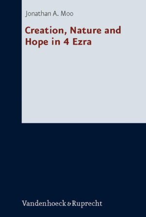 This exegetical study of creation and nature in 4 Ezra argues that this first-century Jewish apocalypse’s profound pessimism concerning humankind and the present age is matched by a surprisingly robust belief in the goodness of the created order. 4 Ezra presents the natural world as standing with God over and against corrupt humankind, envisions substantial elements of continuity between the ages and hints that those parts of the earth that remain unsullied by humankind still witness to God’s sovereignty, love and justice and even serve as material pointers to the new creation. This study calls into question the persistent assumption that apocalypticism and the ‘apocalyptic eschatology’ of the historical apocalypses in particular necessarily entails a profound dualism. Emerging as it does from an experience of historical disaster and unresolved questions of theodicy, 4 Ezra especially is often considered an apocalypse in which the doctrine of the two ages has been radicalised to the extent that creation, history and life in this world have lost their meaning or significance. The results of this study, however, indicate that while 4 Ezra considers the world of humankind to be corrupted and corrupting, in the natural world the creator’s sovereignty is not so obscured, and there his original intentions for creation can still be perceived. This study provides a fresh reading of 4 Ezra that takes seriously the book’s unity and coherence. Its conclusions suggest that it may be best to abandon the label ‘apocalyptic eschatology’ given its potential mask the interesting complexities and mix of continuity and discontinuity that attend the portrayal of creation, nature and hope in an apocalypse like 4 Ezra.