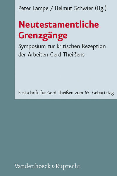 Gerd Theißen hat Bahnbrechendes für die neutestamentliche Wissenschaft geleistet. Zu seinem 65. Geburtstag wurde 2008 ein Symposium zu seinen Ehren veranstaltet, das die verschiedenen Zweige seines großen Ouevres kritisch reflektierte. Die vierzehn Autoren dieses Bandes beschäftigen sich mit Theißens Studien zum historischen Jesus, zur Soziologie der palästinischen Jesusbewegung und des Urchristentums, mit seiner Theorie der urchristlichen Religion, seiner Literaturgeschichte des frühen Christentums, seinen psychologisch-historischen Arbeiten und seinen Impulsen für die praktische Theologie und Hermeneutik. Der Band veröffentlicht erstmalig auch Theißens Antritts- und Abschiedsvorlesung in Heidelberg.Mit Beiträgen von Eberhard Faust, Bengt Holmberg, Peter Lampe, Martin Leiner, Ulrich Luz, Annette Merz, Elisabeth Parmentier, Heikki Räisänen, Helmut Schwier, Wolfgang Stegemann, Gerd Theißen, David Trobisch, Petra von Gemünden und Oda Wischmeyer.