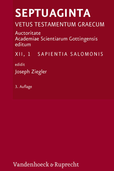 Die Herausgabe der großen kritischen Edition des ältesten erreichbaren Septuaginta-Textes ist Ziel des 1908 gegründeten Septuaginta-Unternehmens der Akademie der Wissenschaften zu Göttingen. Anspruch und Aufgabe einer solchen Edition ist die auf möglichste Vollständigkeit angelegte Erfassung und transmissionsgeschichtliche Auswertung der handschriftlichen Überlieferung, angefangen mit den griechischen vorchristlichen Papyri (3./2. Jh. v. Chr.) bis hin zu den Minuskelhandschriften des 16. Jh. n. Chr., sodann der lateinischen, koptischen, syrischen, äthiopischen und armenischen Tochterübersetzungen, ferner der Septuaginta-Zitate bei den griechischen und lateinischen Kirchenschriftstellern unter Einschluss der sog. Catenenüberlieferung und schließlich aller Druckausgaben der Septuaginta vom 16. bis zum 20. Jh.