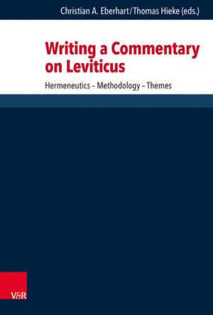 Writing a commentary on a biblical book is not limited to the scholar’s study and desk. Hence, several experts in the field of Hebrew Bible currently writing a larger commentary on the book of Leviticus followed the invitation of Christian Eberhart and Thomas Hieke to meet between 2014 and 2016 at the Annual SBL Conference. They shared their experiences, discussed hermeneutical and methodological considerations, and presented their ideas about particular themes and issues in the third book of the Torah. The results of these consultative panels had significant impact on the production of the commentaries. The first part of this volume features essays reflecting on the process of writing a Leviticus commentary, including boosts and obstacles, while suggesting innovative insights on particular problems of the book. The second part identifies certain themes of Leviticus, especially sacrifices and rituals (“the cult”), the notion of unintentional and deliberate sins and purity/impurity (“the bad”) and how to eliminate them, and the relationship to the sphere of God (“the holy”). This section demonstrates how commenting a biblical book highly depends on the perspective a scholar takes, and how different commentaries on the same biblical text come to different conclusions because of a diversity of methodological and hermeneutical approaches. These are issues innate in the subject matter