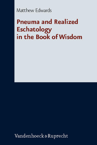 The Book of Wisdom’s understanding of Israel’s history, of contemporary politics and of the immortal fate of the persecuted sage can be understood to be part of one theological system. This system integrates texts and concepts from Jewish Wisdom, the biblical narratives of the patriarchs from Adam to Moses, eschatological hope and apocalyptic language, an understanding of the spirit of God in the enabling of prophets and leaders and, most distinctively, the Stoic concept of pneuma. This last concept unites the biblical resources and allows Wisdom, using eschatological language, to speak of the ordering of the cosmos for the judgement for the wicked and the exaltation of God’s people in the present age.Matthew Edwards addresses first the question of the literary unity of Wisdom. This is followed by an examination of the differing uses of the term pneuma within Wisdom, that is as divine agent of salvation, the means of the ordering the cosmos and the substance from which souls are composed. The nature of personal salvation within Wisdom is also considered and shown to be an integral part of the understanding of the cosmos, ordered for judgement and exaltation. Finally, this notion of the ordering of the comos and history for God’s people is discussed with its consequences for Jewish life under contemporary Hellenistic and Roman rule.