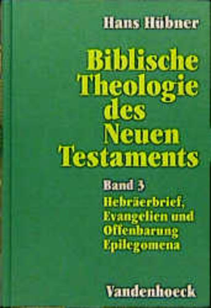 Der dritte und letzte Band der Biblischen Theologie enthält die Theologie des Hebräerbriefes, der Evangelien (einschließlich der Apostelgeschichte) und der Offenbarung des Johannes. Auch die Evangelien sind theologische Schriften. Freilich ist es nicht Theologie als begriffliche Argumentation, wie dies bei den Briefen des Neuen Testaments der Fall ist, sondern von einem theologischen Gestaltungswillen her konzipierte Erzählung, also »narrative Theologie« im besten Sinne des Wortes. Bei den im dritten Band behandelten Schriften zeigt sich erneut, dass der Bezug auf das Alte Testament konstitutiv für ihre theologische Aussage ist. Die Epilegomena bündeln das Ganze unter dem Gesichtspunkt des Zeit-Raums der Gnade. Sie zielen auf eine theologische Darstellung Jesu von Nazareth, dessen Person von Gott her der Seinsgrund aller Biblischen Theologie ist.