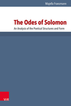 In the main part of the book Majella Franzmann analyszes the structure of the syriac, greek and Koptologie Odes of Solomon. She also describes the history of research on the Odes and looks on vocabulary, syntax and imagery.