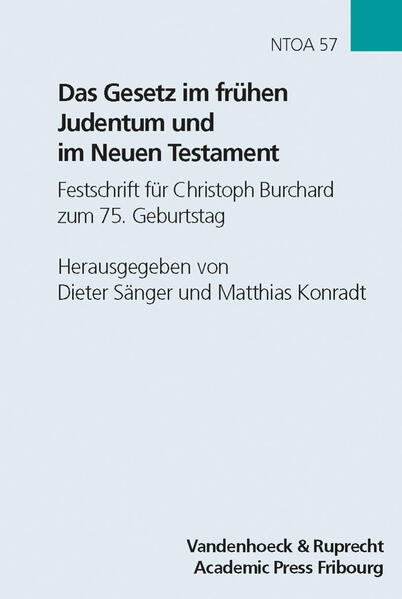 Im Zentrum dieser Christoph Burchard zum 75. Geburtstag gewidmeten Festschrift steht das Gesetzesverständnis im frühen Judentum und Neuen Testament. Differenzierte Untersuchungen leuchten die Gesetzesthematik in den Apokryphen und Pseudepigraphen, im Matthäusevangelium und lukanischen Doppelwerk aus und betrachten Bedeutung und Funktion der Tora in der paulinischen Theologie. Das breite Spektrum reflektiert den diskursiven Prozess, in dem sich die neutestamentliche und judaistische Forschung gegenwärtig befinden.