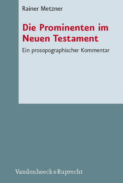 Die Geschichts- und Bibelwissenschaft verzeichnet in den letzten Jahren ein verstärktes Interesse an biographischen Studien. Sie machen deutlich, dass Gesellschaft, Kultur und Religion nur dann zu verstehen sind, wenn man die sie tragenden Persönlichkeiten kennt mitsamt ihren konkreten Geschichten, Erfahrungen und Lebensprofilen. Die Geschichtsschreibung erwähnt bevorzugt die führenden Persönlichkeiten, denen als Prominente eine erhöhte Aufmerksamkeit zukommt, denn sie verkörpern etwas Besonderes. Auch das Neue Testament kennt eine Reihe solcher Persönlichkeiten der Zeitgeschichte. Ihren Namen, ihren Geschichten und den Spuren, die sie in der Welt der ersten Christen hinterlassen haben, ist Rainer Metzner nachgegangen und hat auch auf außerbiblische Quellen zurückgegriffen.In seiner Prosopographie begegnen Kaiser, Senatoren, Ritter und städtische Ratsherren, führende Persönlichkeiten der römischen Reichsaristokratie, wie auch Könige, Landesfürsten und Hohepriester. Bei Metzner begegnen dem Leser aber auch Sozialbanditen, Zeichenpropheten und Magier, die sich in den Geschichtsbüchern einen Namen gemacht haben.