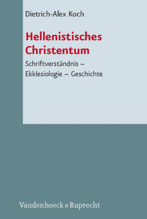 Das Christentum entsteht in der sich dem Ende zuneigenden Epoche des Hellenismus und es war von seinen Anfängen her nie unberührt von ihm. Im Zuge der Ausbreitung des frühen Christentums im Imperium Romanum werden die christlichen Gemeinden Teil der hellenistischen Kultur. Das lässt sich an Sprache und Gemeindestruktur, an Urbanität und Migration, an geradezu selbstverständlicher Übernahme ethischer Konventionen, vor allem aber innerhalb der Theologiebildung erkennen. Es ist daher angezeigt, den Begriff des hellenistischen Christentums in der Zeit des frühen Christentums vor allem mit den paulinischen Gemeinden zu verbinden.Dietrich-Alex Koch hat in den vergangenen Jahren etliche Studien vorgelegt, die das Verständnis des hellenistischen Christentums und seiner Geschichte an grundlegenden Schaltstellen erhellen. Dies betrifft einerseits den Schriftgebrauch und das Schriftverständnis des hellenistischen Christentums, andererseits ekklesiologische Studien sowohl im Blick auf die Organisation als auch hinsichtlich der konkreten Gestalt christlichen Lebens im paganen Raum.