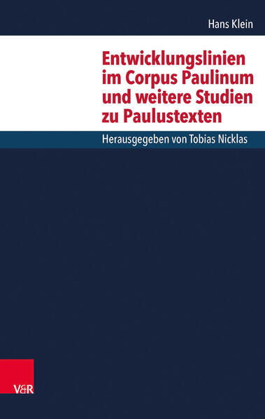 Der Apostel Paulus war der Missionar, der die im Urchristentum neuentstandenen Traditionen am stärksten für die jeweilige Situation adaptiert und variiert hat. So lassen sich innerhalb seiner eigenen und den ihm zugeschriebenen Schriften klare Entwicklungslinien hin zu einer umfassenden Lehre erkennen. Hans Klein hat seine wichtigsten Studien zu den Entwicklungslinien überarbeitet und in einer Sammlung zusammengestellt. Er zeigt am Beispiel der paulinischen Tradition auf, dass die christliche Theologie nicht nur in jeder Generation, sondern auch angesichts jeder neuen Situation angepasst worden ist und weiterhin angepasst werden muss. So entsteht eine Gesamtschau auf die paulinische Theologie aus einer ganz eigenen und kreativen Perspektive.