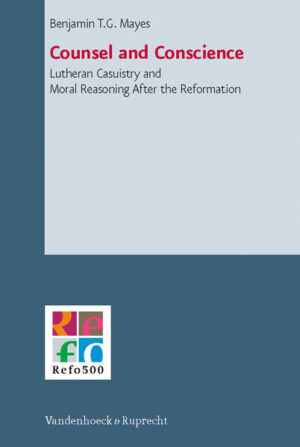 In Lutheran Germany of the post-Reformation era (ca. 1580-1750), a genre of pastoral, ethical writings arose that consisted in casuistry and in topically or thematically related theological counsels. In this first volume of the new Refo500 series Mayes shows that this casuistry literature was intended to instruct and comfort the consciences of Christians. Lutheran casuistry, related to but also distinct from Roman Catholic and Reformed counterparts, arose especially as pastors looked within Holy Scripture, the medieval tradition, and the writings of Martin Luther and other Lutheran authorities for answers to ethical problems and doctrinal disputes, and then catalogued their findings. As an extensive example from this genre Mayes examines the Thesaurus Consiliorum Et Decisionum, published in 1671 by Georg Dedekenn and Johann Ernst Gerhard. This Thesaurus was an anthology of wise advice from Lutheran theologians and jurists, published to encourage readers to avoid individualistic ethical choices and instead to engage in an “aristocratic” process of moral decision making in which one would consult the wise men of the past and present. The counsels included in the Thesaurus address inter-confessional disputes, intra-Lutheran disputes, sacraments, church government, pastoral ministry, social ethics, marriage, sexual ethics, and many other topics. The topics of divorce and remarriage, especially, show the different ways in which Lutherans reasoned about moral matters. The author shows that in the Thesaurus the Lutheran casuistry literature, which has been overlooked in most scholarship of the 20th and 21st centuries, was in bloom. It arose to meet the needs of people who had doubts, and it continued to instruct and console Christian consciences for many generations.