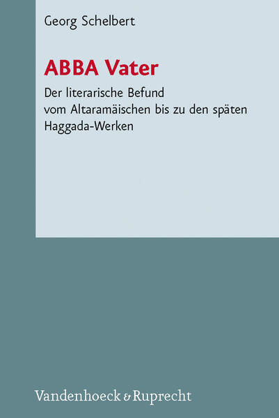 Die Botschaft von Gott als Vater ist ein zentrales Element der Verkündigung Jesu. Sie bestimmt Jesu Verständnis von Gottes Herrschaft und Reich, dessen Anbruch er proklamierte. Vor allem seit den Forschungen des bedeutenden Exegeten Joachim Jeremias (1904-1979) gewann die singuläre, in der jüdischen Gebetsliteratur fehlende Anrede und Bezeichnung Gottes als Abba in der Jesusüberlieferung besondere Bedeutung.Er erklärte sie als aus der Kindersprache stammende, familiäre und kindliche Anrede und Bezeichnung und deshalb für jüdische Fromme bzw. für das Judentum anstößig und ungebührlich. Abba wurde geradezu Schlüsselwort für das Gottesverständnis Jesu. Diese Deutung fand breite Anerkennung und weiteste Verbreitung bis heute. Zweifel an dieser Erklärung führten zur Untersuchung des Sprachgebrauches für das Wort «Vater» im gesamten relevanten aramäischen und hebräischen Sprachmaterial. Das vorliegende Werk legt ihre Ergebnisse vor, angefangen von altaramäischen Inschriften über die Targume bis zu späten jüdischen hebräisch-aramäischen Werken.