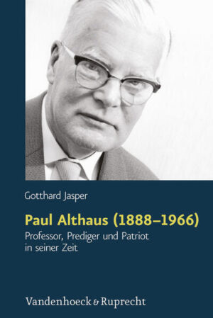 Paul Althaus bezeichnete sich selbst immer wieder als Mann der Kirche. Als Prediger und Seelsorger versuchte er bewusst, in die konkrete Zeit hinein zu wirken, was ihn für die Nöte und Stimmungen der Zeit öffnete, aber in gewisser Weise auch an diese band. In seiner Biographie kann der Zeithistoriker und Politologe Gotthard Jasper den Erlanger Theologen Paul Althaus in seinen konkreten politischen Einstellungen und seiner individuellen Weltsicht nahezu unverstellt begreifbar machen. So benennt Jasper auch Althaus’ Sympathien für die »deutsche Wende« im Jahr 1933. Gotthard Jasper gelingt es-auch mit Hilfe eines umfangreichen Nachlasses -, das Lebensbild des Paul Althaus in Deutschlands schwierigster Zeit quellennah und plastisch darzustellen.