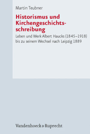 Als protestantischer Kirchenhistoriker im wilhelminischen Deutschland hatte Albert Hauck (1845-1918) in der Hochblüte des Historismus eine Kirchengeschichtsschreibung entworfen, die auf Prämissen der Erlanger theologischen Schule, auf Schleiermacher, Droysen, Ranke und Hegel, beruhte. Die kirchengeschichtliche Entwicklung stellte er unter Einbeziehung frömmigkeits-, liturgie- und kunstgeschichtlicher Fragestellungen in engster quellennaher Verbindung mit der allgemeinen Rechts-, Verfassungs-, Wirtschafts-, Sozial- und Religionsgeschichte her. Haucks fünfbändige »Kirchengeschichte Deutschlands« zählt noch heute zur mediävistischen Referenzliteratur. Martin Teubner würdigt Leben und Werk Haucks bis zu seinem Wechsel von Erlangen nach Leipzig, indem er Wissenschaft und Lebenswelt des Kirchenhistorikers verarbeitet und die Methode der historischen Biographieforschung und Wissenschaftsgeschichtsschreibung anwendet. Als Quellenbasis dienen Teubner bislang ungenügend berücksichtigte bzw. neu erschlossene Archivalien sowie Haucks bibliographisches Werk bis 1889.