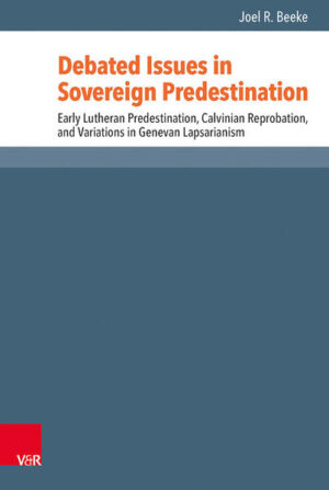 Joel R. Beeke’s work is an academic monograph of historical theology that examines three flashpoints of controversy in Reformation and Post-Reformation theology. As the subtitle, Early Lutheran Predestination, Calvinian Reprobation, and Variations in Genevan Lapsarianism implies, the work addresses, first, the development of the Lutheran doctrine of predestination from Martin Luther (1483-1546) and Philip Melanchthon (1497-1560) to the Formula of Concord (1577)