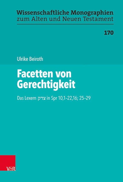 Gerechtigkeit scheint ein zentrales Thema alttestamentlicher Texte zu sein. Doch wie nähert man sich einem derart aufgeladenen Begriff an? Ulrike Beiroth widmet sich dem Lexem צדק in Spr 10,1-22,16