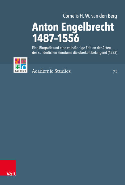 In den Beschreibungen der Lebensgeschichte von Anton Engelbrecht (1487-1556) wurde lange Zeit zu Unrecht eine überwiegend negative Meinung geäußert. In dieser biografischen Studie über ihn, ursprünglich eine Dissertation, diskutiert Dr. Cornelis H.W. van den Berg sowohl seinen Humanismus und seine Kritik an der Kirche von Rom als auch seinen Widerstand gegen die Entwicklung der Kirche in der Reformation und seine Verteidigung der Religionsfreiheit. Engelbrecht, der 1520 Weihbischof im Bistum Speyer wurde, musste 1524 aus lutherischen Sympathien sein Amt aufgeben. Er wurde Prediger in Straßburg, wo die Reformation die Oberhand gewann, wurde aber 1534 von seinem Amt verwiesen. Er kehrte in die Kirche von Rom zurück, weil es an Besserem mangelte. Nach seiner Abreise aus Straßburg 1544 war er in Köln, Nassau und Koblenz im Dienst der alten Kirche tätig. Er starb 1556 in Straßburg. Das Buch basiert auf einer umfangreichen Literaturrecherche und unveröffentlichten Quellen aus verschiedenen Archiven. Es handelt sich um historisches Material, von dem die überwiegende Mehrheit bisher noch nicht für die Geschichtsschreibung verwendet wurde. In den Acten des sunderlichen sinodums die oberkeit belangend (1533) bracht Engelbrecht seine Verteidigung der Religionsfreiheit zu Papier. Im Anhang wird der Volltext erstmals mit Anmerkungen veröffentlicht.