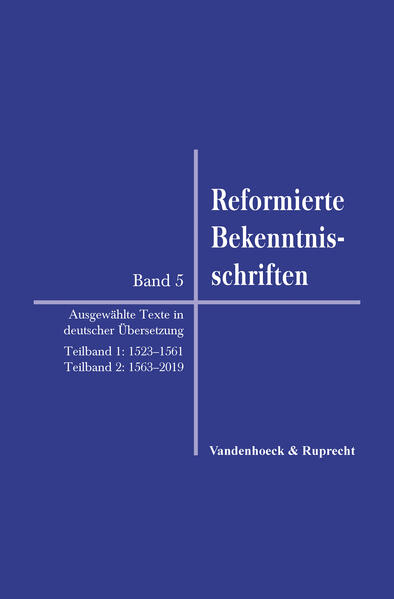 Im Hören auf das Evangelium entstanden in konkreten Situationen immer neue Bekenntnisse in der internationalen Gemeinschaft reformierter Kirchen. Bekenntnisakt wie erreichter Lehrstandpunkt sind-in Verbindung mit kirchlicher Ordnung-immer wieder neu zu vollziehen bzw. zu überdenken, getreu dem Grundsatz: ecclesia semper reformanda (Die Kirche hat sich stets zu erneuern). Eine gegenwärtige Generation hat dabei im Dialog mit dem Glaubensbekenntnis vergangener Tage die Chance, das eigene kirchliche Herkommen zu überprüfen. Gerade aus solcher Rückbesinnung und Erfahrung von Vätern wie Müttern im Glauben lernt sie, den Weg der Kirche nach vorne auszurichten-in bewusster Verbundenheit mit den reformatorischen Entscheidungen in der Erkenntnis des Evangeliums. Dazu ist historisches Rüstzeug unerlässlich. Mit Band 5 wird die historisch-kritische Edition der Reformierten Bekenntnisschriften in den Originalsprachen durch einen Auswahlband ergänzt, der eine Auswahl repräsentativer Bekenntnistexte in zeitgenössischer deutscher Übersetzung bietet und damit eine leichtere Zugänglichkeit ermöglicht. Sie umfasst die gesamte Zeitspanne von den Anfängen bis in die Gegenwart und berücksichtigt besonders die Wirkungsgeschichte und die geschichtliche Bedeutung der Bekenntnistexte.