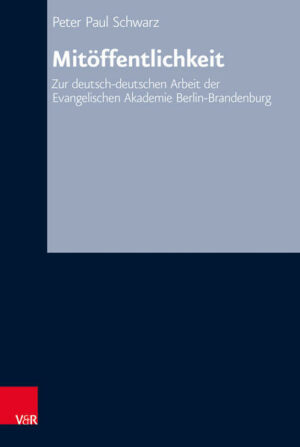 The focus of this representation of historical relationships is the German-German work of the Protestant Academy of Berlin/Brandenburg since its inception in 1951 until the end of the 1970s / start of the 1980s. It covered the literary field, the subject of ‘coming to terms with the past’ and the Christian-Jewish dialogue as an important field in the Nazi discussion. The exemplary character of the Academy provides a picture of the history of the (church’s) process of coming to terms with the past, the history of literature and censorship, and new aspects of Christian-Jewish relationships in the GDR. The Academy was shaped by proximity and distance to state and church contexts. Major monitoring by the Stasi and conflicts with state bodies are an expression of this ‘obstinacy’. As a Christian player, the Academy’s many decades of work generated a special form of public, namely Mitöffentlichkeit, which is presented here for the first time and differentiates between the notions of public in the GDR.