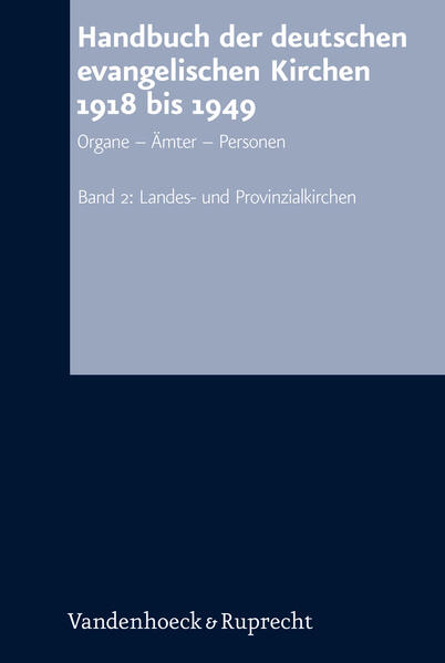 Auf dem Territorium des Deutschen Reiches befanden sich zwischen 1918 und 1948/49-und sei es nur temporär-insgesamt 56 Landes- und Provinzialkirchen, die in dieser Zeit den gliedkirchlichen Zusammenschlüssen des deutschen Gesamtprotestantismus angehörten. In dem in seinem räumlichen, zeitlichen und methodischen Zuschnitt neuartigen Nachschlagewerk wird trotz der zum Teil schwierigen Quellenlage in bislang nicht dagewesener Vollständigkeit die personelle Besetzung der Leitungsgremien und Ämter dieser Kirchen dokumentiert. Darüber hinaus gibt das Handbuch Auskunft über die territoriale Entwicklung und die verfassungsgeschichtlichen Weichenstellungen der einzelnen Kirchen, über die zahlreichen landeskirchlichen Sonderpfarrämter sowie über die Leitungsämter der kirchenpolitischen Gruppierungen des innerprotestantischen Kirchenkampfes zwischen 1933 und 1945. Dabei werden nicht nur die institutionellen und personellen Umbrüche im deutschen Protestantismus sichtbar, die durch die politischen Umbrüche von 1918, 1933 und 1945 ausgelöst worden sind, sondern auch die Kontinuitätslinien. Großes Gewicht legen die Autoren auf die gleichberechtigte Darstellung der in den Gremien und Ämtern mitwirkenden Laien.