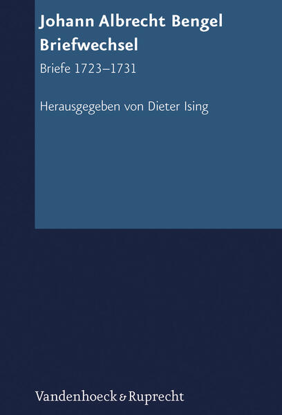 The Wuerttemberg theologian Johann Albrecht Bengel (1687-1752) has had a long-lasting influence in the history of the church and theology. His contributions to New Testament textual criticism, his expositions of the biblical text, his combination of scholarly competence with edifying observations, such as we find in his Gnomon, have left their mark on generations of theologians and pastors. As part of this legacy we must also count Bengel's unsuccessful attempt to calculate the dates in redemption history.This edition of Bengel's correspondence, comprising several volumes, offers for the first time the entirety of the extant material (more than 3,100 letters to and from Bengel). Texts important for Bengel's biography, theology, educational theory or pastoral counseling are printed complete