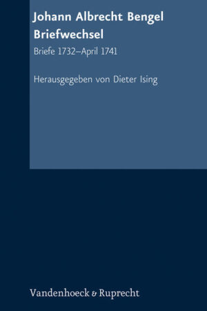 Der württembergische Theologe Johann Albrecht Bengel (1687-1752) hat die Kirchen- und Theologiegeschichte nachhaltig beeinflusst durch seine textkritische Arbeit am griechischen Neuen Testament sowie Auslegungen, die wissenschaftliche Arbeit mit erbaulichen Anmerkungen verbinden. Dazu gehört auch Bengels gescheiterter Versuch, die Ereignisse der Heilsgeschichte zu berechnen. Die auf mehrere Bände angelegte Edition seiner über 3.100 Stücke umfassenden Korrespondenz bietet die Briefe als Volltext oder ausführliche Inhaltsangabe. Fremdsprachige Schreiben werden übersetzt. Der erläuternde Apparat liefert Informationen zu genannten Personen, Sachbezügen und Buchtiteln. Register der Bibelstellen, Personen und Orte sind jedem Band beigegeben. Auf den frühen Briefwechsel (Bd. 1, 1707-1722) und die Korrespondenz der mittleren Denkendorfer Jahre (Bd. 2, 1723-1731) folgen in Band 3 die Briefe aus Bengels später Denkendorfer Zeit (1732-1741). Der Klosterpräzeptor gewinnt Konturen als Pädagoge und Seelsorger. Als Textkritiker und Exeget kann er die Früchte langer Vorarbeiten ernten. Weitgehend Unbekanntes erfahren wir über das Zustandekommen seiner endzeitlichen Berechnungen und das geteilte Echo der Zeitgenossen.