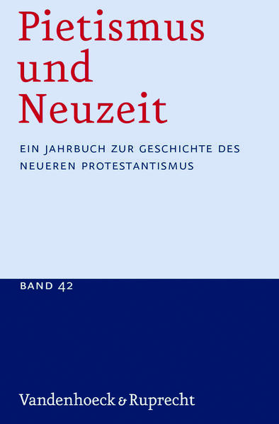 »Pietismus und Neuzeit«, das seit 1974 im Auftrag der Historischen Kommission zur Erforschung des Pietismus herausgegebene Jahrbuch, bietet ein international und (inter)disziplinär breites, kulturwissenschaftliches Spektrum von Forschungsbeiträgen zur Geschichte des neueren Protestantismus, vor allem des Pietismus im Kontext europäischer Frömmigkeitsbewegungen seit der Frühen Neuzeit. Neben theologie-, frömmigkeits- und kirchengeschichtlichen Untersuchungen finden sich hauptsächlich allgemeinhistorische (mit den Schwerpunkten Sozial-, Mentalitäts und Institutionengeschichte), musik- und literaturwissenschaftliche sowie medizin- und pädagogikgeschichtliche Untersuchungen. Besondere Serviceleistungenstellen die zahlreichen Rezensionen und die umfangreiche, historisch und systematisch gegliederte Bibliographie von (im Schnitt 350) Neuerscheinungen dar. Beiträge, Rezensionen und Bibliographie werden durch Personen- und Ortsregister erschlossen.