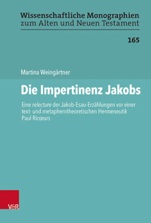 Die Rezeption Paul Ricœurs erfolgt in den alttestamentlichen Bibelwissenschaften bis heute eklektisch. Martina Weingärtner setzt hierzu einen Kontrapunkt und erarbeitet die Anwendung seiner Hermeneutik im Dialog mit alttestamentlicher Exegese. Die Syntheseleistung besteht darin, die Reflexionen Ricœurs zu bündeln und in eine Methodik des Textverstehens zu übersetzen, die das Proprium biblischer Texte wahrnimmt. Die Analyse (Erklären) der Episode des Linsengerichts (Gen 25,29-34) bildet den Ausgangspunkt der Studie. In einer konstruktiven Erweiterung historisch-kritischer Methodik zielt die Interpretation (Verstehen) darauf, diese Erzählung als bedeutungsvolle Geschichte und deren existentielle Funktion wahrzunehmen. So kann die Autorin neue Erkenntnisse gegenüber bisherigen Exegesen präsentieren, die von einer Esau-Konzentration und dessen negativer Einschätzung absehen. Die „Verkaufsepisode“ als Schulderzählung zu lesen, eröffnet eine vertieft theologische Deutung eines diesbezüglich eher stiefmütterlich behandelten Textes.