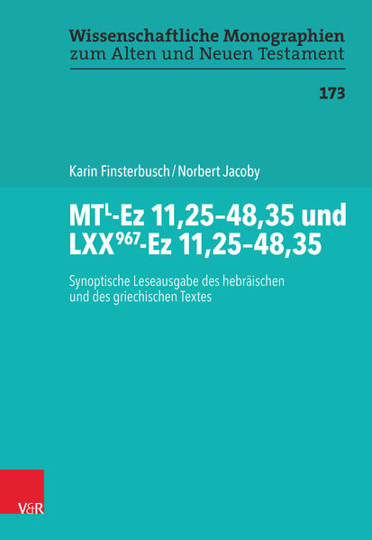 Dieser Band enthält eine Leseausgabe von MTL-Ez 11,25-48,35 und LXX967-Ez 11,25-48,35. Der erhaltene Ezechieltext des Papyrus 967 wurde bislang nur in Teilpublikationen veröffentlicht und wird in der Leseausgabe erstmalig am Stück zugänglich. Die hebräischen und griechischen Texte sind synoptisch korrespondierend in relativ kurzen Zeilen organisiert. Auf diese Weise sind-da in der griechischen Übersetzung in der Regel die hebräische Wortfolge und die Satzstruktur genau nachgeahmt wurde-Unterschiede zwischen den beiden Textfassungen gut erkennbar. In Anmerkungen sind die wichtigsten Fälle ausgewiesen, in denen alle anderen griechischen Handschriften vom Text der „Leithandschrift“ LXX967-Ez abweichen. Verzeichnet sind zudem Fälle, in denen die Ezechiel-Handschriften vom Toten Meer einen anderen Text als MTL haben, die Qere-Lesarten und die (seltenen) Fälle von Schreibfehlern im Papyrus. Das Buch ist ein wichtiges Hilfsmittel für die Erschließung der ezechielischen Texte in Bezug auf Textentstehung.