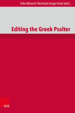 This collected volume is an indispensable part of any theological and philological library. It provides a detailed and up-to-date overview of the Greek Psalter, which plays a central role in the study of the Septuagint. Featuring contributions from leading experts in a variety of disciplines, this work covers all relevant aspects of the Greek Psalter. From text-critical analyses to linguistic and historical considerations, this volume offers profound insights, making it an essential resource for researchers and academics in Biblical Studies and related disciplines. With contributions by Anneli Aejmelaeus, Felix Albrecht, Luciano Bossina, Ralph Brucker, Roberto Carrera, Claude Cox, Stephen Delamarter, Lina Elhage-Mensching, Frank Feder, Stig Frøyshov, Anna Kharanauli, Reinhard G. Kratz, Siegfried Kreuzer, John Lee, Margherita Matera, Martin Meiser, Ugo Mondini, Reinhard Müller, Curt Niccum, Dimitrios Papanikolaou, Georgi Parpulov, Willem Th. van Peursen, Alison Salvesen, Eva Schulz-Flügel, Michael Segal, Stefano Serventi, Maria Tomadaki, Emanuel Tov, Ronny Vollandt and Martin Wallraff.