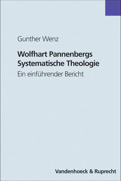 Schon Anfang der 60er Jahre grenzt sich Pannenbergs Theologie von der Hermeneutik der Bultmann-Schule und dem religionskritischen Offenbarungsgedanken des Barthianismus ab. Die Wiederentdeckung der Universalgeschichte als das umfassendste Medium der Offenbarung Gottes sollte zur Überwindung des antihistorischen Glaubenssubjektivismus führen. Gunter Wenz legt einige Pfeiler der pannenbergschen Theologie aus: die Selbstoffenbarung Gottes, der trinitarische Gott, die Erschaffung der Welt, die Christologie, die Anthropologie, die Christologie, die Pneumatologie, die Eschatologie und die Ekklesiologie.