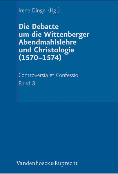 Der Band 8 der Reihe »Controversia et Confessio« thematisiert die Debatte um die Wittenberger Abendmahlslehre und Christologie, welche zwischen 1570/71 und 1574 in öffentlichen Drucken ausgetragen wurde. Er legt erstmals eine repräsentative Auswahl der in diesem Kontext erschienenen Texte vor. Die hier gebotenen Stücke stellen entscheidende Meilensteine und Schnittstellen auf dem Weg zu einer theologisch-konfessionellen Lehrbildung dar. Diese gewann im Zuge öffentlich ausgetragener Kontroversen Konturen und wurde zugleich durch die historischen Rahmenbedingungen in Politik und Gesellschaft entscheidend beeinflusst. Der Band bietet sowohl die Drucke der Wittenberger Fakultät als auch die Stellungnahmen ihrer niedersächsischen und württembergischen Gegner. Die deutsche Übersetzung des Wittenberger Katechismus (1571), die auf kurfürstliche Intervention nie gedruckt wurde, ist hier erstmals in kritischer Edition zugänglich.