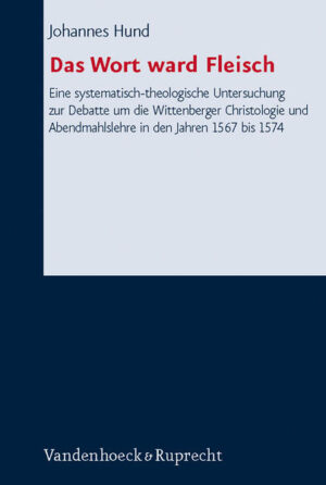 Die Debatte um die Wittenberger Christologie und Abendmahlslehre stellt die letzte der vorkonkordistischen Streitigkeiten dar, die sich im Rahmen der Identitätsbildung des entstehenden Luthertums verstehen lassen. In der Abendmahlsfrage waren die Kirchen der Wittenberger Reformation vor allem mit der Einigung der zwinglianischen und calvinistischen Kirchen konfrontiert. Die identitätsbildende Frage für das Luthertum war, ob man sich abendmahlstheologisch dem Calvinismus öffnen sollte, um dem Protestantismus eine möglichst große Basis zu sichern, oder ob man sich auch gegen die Abendmahlslehre Calvins, die der Luthers inhaltlich näher stand als die des Zürcher Theologen Zwingli, abgrenzen sollte. Hund untersucht die Zusammenhänge und grenzt die Modelle auch gegenüber Alternativen ab.