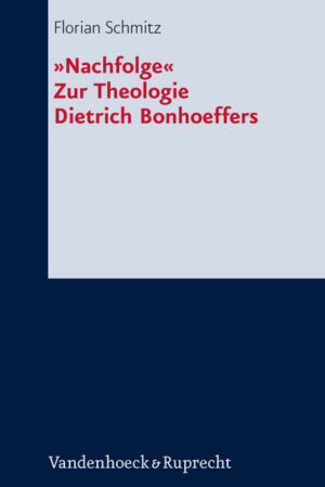 In this systematic-theological study Florian Schmitz deals with „Discipleship“ (1937), which, although one of Dietrich Bonhoeffer's major works, has been neglected in scholarship. Schmitz interprets “Discipleship” in the context of Bonhoeffer’s life and work, allowing the consistency of Bonhoeffer’s theology to come to light, contrary to how it has been received in research so far. Furthermore, the manner in which Bonhoeffer uses the given historical situation for concrete theology is highlighted, particularly Bonhoeffer’s understanding of the world and the relationship between “Discipleship” and “Ethics”. Popular expressions such as “to throw within the spokes of the wheel” also appear in a new light.