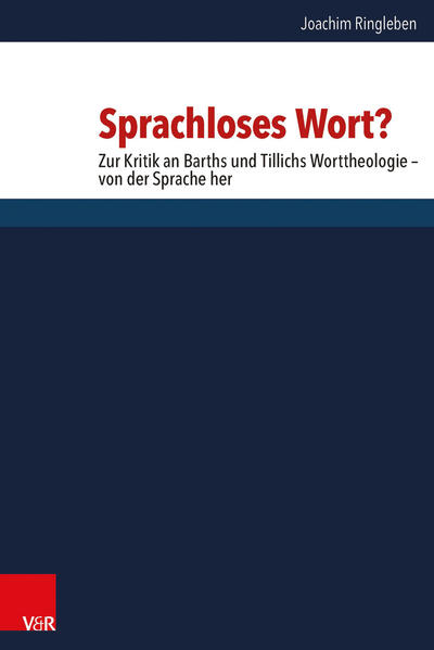 In this volume Joachim Ringleben offers detailed proof that both the Word of God theology of Karl Barth and the Symbol Theory of Paul Tillich do not properly reflect the specifically linguistic nature of the “Word of God.” In this volume Joachim Ringleben shows that both Karl Barth and Paul Tillich neglect the important term “Word of God” and its linguistic nature. Although Barth based his dogmatic theology on the teachings of the Word of God, he set himself programmatically apart from a description of the deity of God in human language. Tillich conceived a nonlinguistic concept of symbol in the name of abstract transcendence, which relegates religion to prelinguistic references. In both cases this tendency to remove language carries with it the danger of eliminating the specifically linguistic meaning from the Word of God.