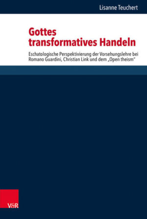 Wie handelt Gott in der Welt-in der Natur, der Geschichte und im individuellen Leben? Das entsprechende Lehrstück der Vorsehungslehre bringt Theologie und Kirche nicht erst seit den Katastrophen des 20. Jhs. in Verlegenheit. Lisanne Teuchert beleuchtet das Thema von der Eschatologie her: Was bedeutet es, dass Gott im Begriff ist, die Welt zu verwandeln und neu zu schaffen, für die Vorsehungslehre? Dazu werden in ökumenischer und internationaler Weite drei Ansätze analysiert, die diese Perspektive zulassen:Der katholische Theologe Romano Guardini (1885-1968) macht Gottes Handeln in der Welt ausschließlich am aufscheinenden Reich Gottes und den Menschen fest, die sich daran orientieren. Die junge nordamerikanische Richtung freikirchlicher Provenienz »Open theism« nimmt Gottes flexibles Reagieren auf Ergebnisse menschengemachter Geschichte in den Blick. Der reformierte Gegenwartstheologe Christian Link lösst die Ereignisse in Schöpfung und Geschichte von Gottes entgegenkommender Zukunft (adventus) in Anspruch nehmen. Aus letzterem Gedanken entwickelt Teuchert die Vorstellung, Gottes Handeln transfinalisiere und transsignifiziere, was in der Welt passiert, d.h.: stifte eine neue Zielrichtung und Bedeutung. Schließlich werden die durch die gewählte Neuperspektivierung entstehenden, relevanten theologischen Verschiebungen thesenartig gebündelt und die dogmatischen Loci »Eschatologie« und »Vorsehungslehre« auf grundsätzlicher Ebene in einen systematischen Zusammenhang gebracht.