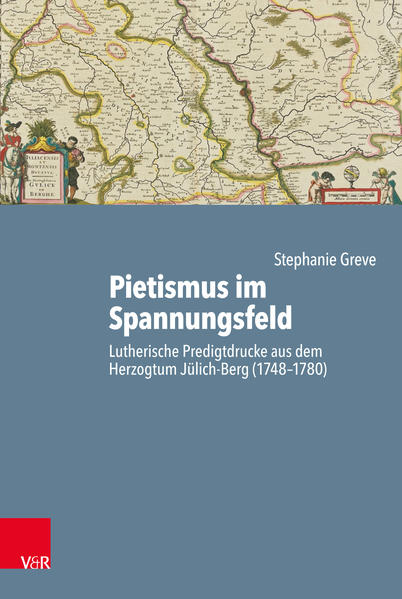 Stefanie Greve intendiert anhand der exemplarischen Analyse von Predigtdrucken der im 18. Jahrhundert lebenden lutherischen Pfarrer Johann Peter Mähler, Johann Gangolf Wilhelm Forstmann und Johann Gustav Burgmann die Einflüsse des Pietismus auf deren Theologie und Frömmigkeit zu eruieren. Auf diese Weise sollen dem bis dato nur holzschnittartigen Bild der jülich-bergischen Kirchengeschichtsforschung von der Publizistik lutherischer Pfarrer neue, quellenbasierte Perspektiven eröffnet werden. Dabei erarbeitet Greve, dass unter den Voraussetzungen eines gemischt-konfessionellen Territoriums und dem Vordringen der Aufklärungstheologie bei den jülich-bergischen Pfarrern somit eine Form des lutherischen Pietismus entstanden ist, die das lutherische Erbe sowie pietistische Theologie und Frömmigkeit mit der Verbindung reformatorischer, orthodoxer bzw. konfessionell-lutherischer und neologischer Elemente abzusichern suchte. Gemeinsames Ziel der pietistisch beeinflussten Pfarrer Jülich-Bergs ist die Erfahrbarkeit des Religiösen.