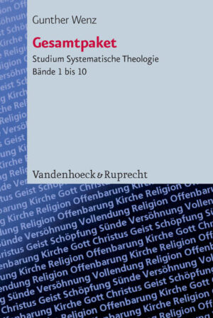 Mit "Studium Systematische Theologie" präsentiert Gunther Wenz die auf zehn Bände angelegte evangelischen Dogmatik. Die drei Eingangsbände behandeln die Themen Religion, Offenbarung und Kirche. Sie sind nicht klassische Prolegomena zur Dogmatik, sondern sie sollen der Theologie zum entwickelten Bewusstsein ihrer gegenwärtigen Aufgaben durch die Rekonstruktion ihrer Problemgeschichte verhelfen. Die Folgebände behandeln Gott, Christus und Geist sowie Schöpfung, Sünde, Versöhnung und Vollendung. Zur raschen Orientierung sind die einzelnen Abschnitte jeweils für sich lesbar. Im Zuge fortschreitender Entwicklung fundamentaltheologischer Fragestellungen verdichten sie sich zu einem Systementwurf.